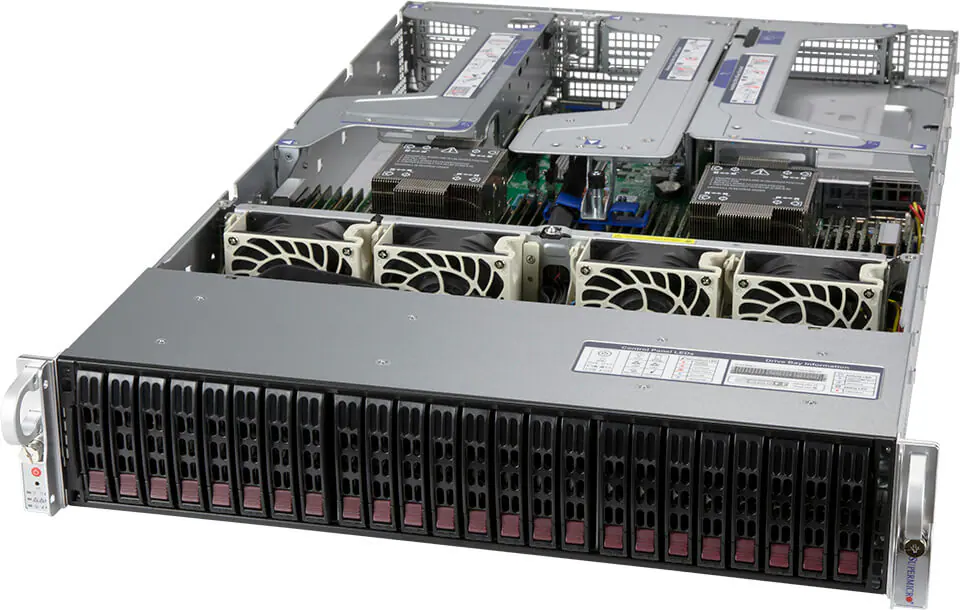 Сервер Supermicro Ultra SYS-220U-TNR - вид спереди