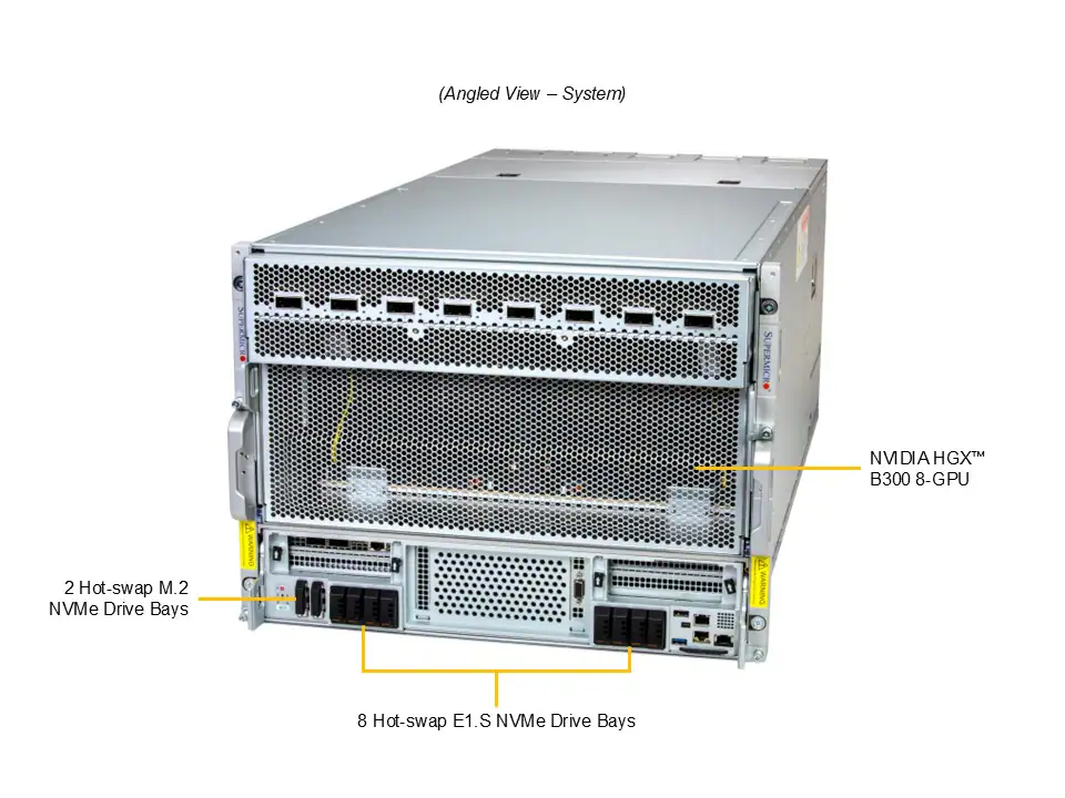 SYS-822GS-NB3RT Под углом